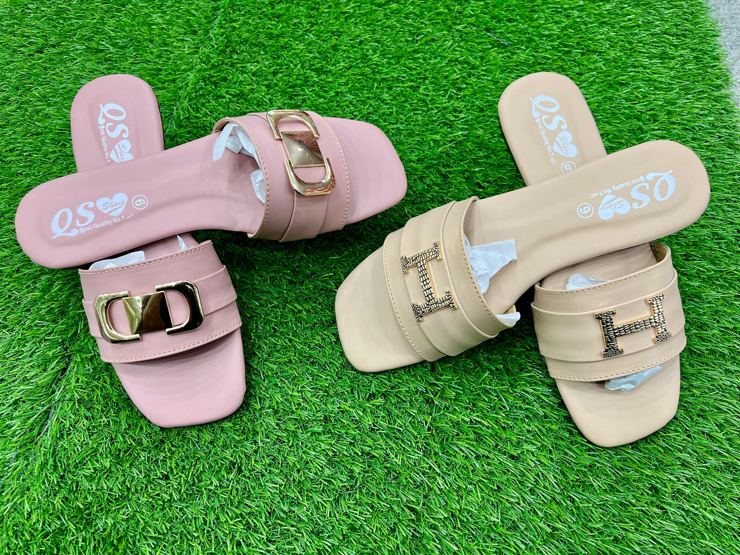 Trendy luxe Buckle slip on flats