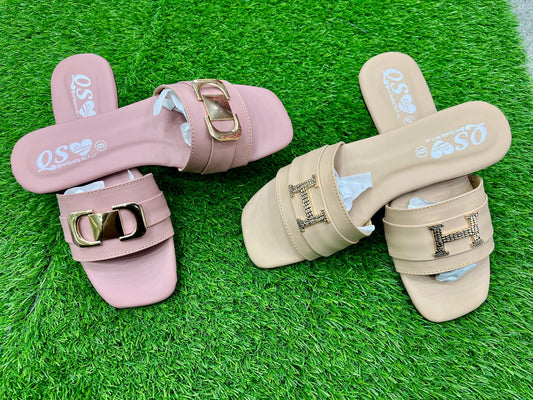 Trendy luxe Buckle slip on flats