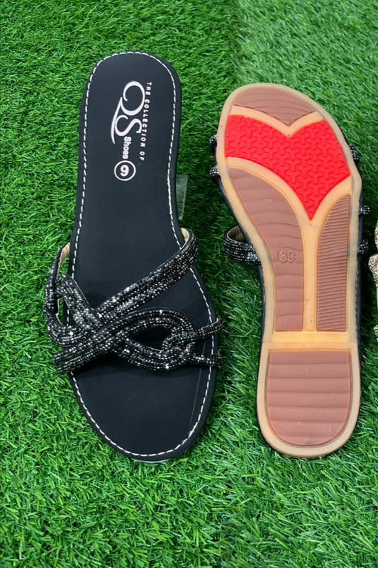 Ultra Flexible beaded sparkly Flats