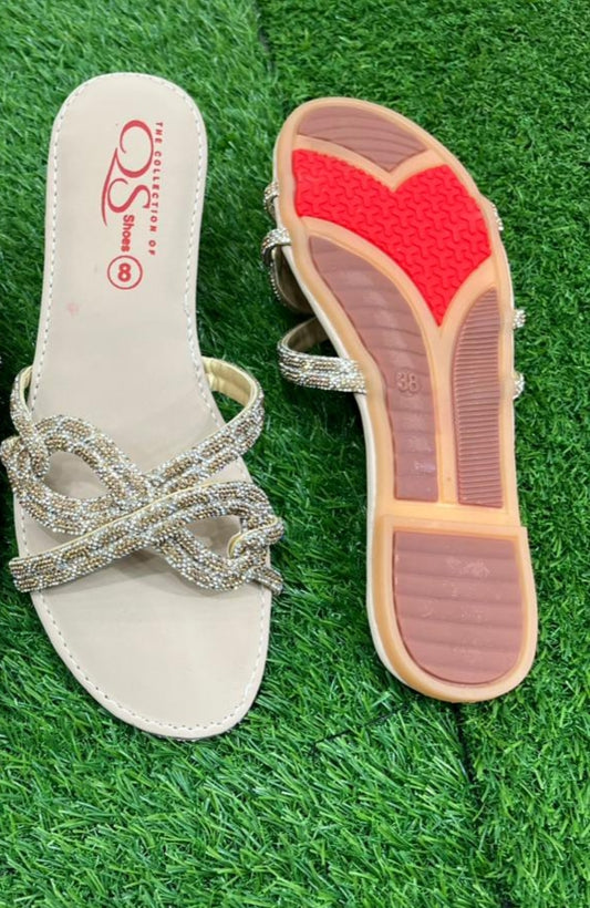 Ultra Flexible beaded sparkly Flats