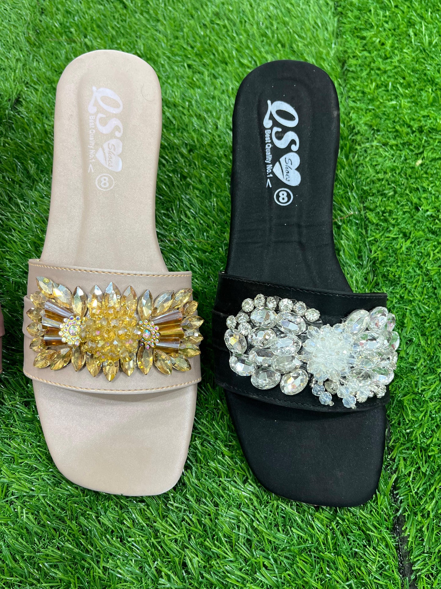 Formal flat slippers for women