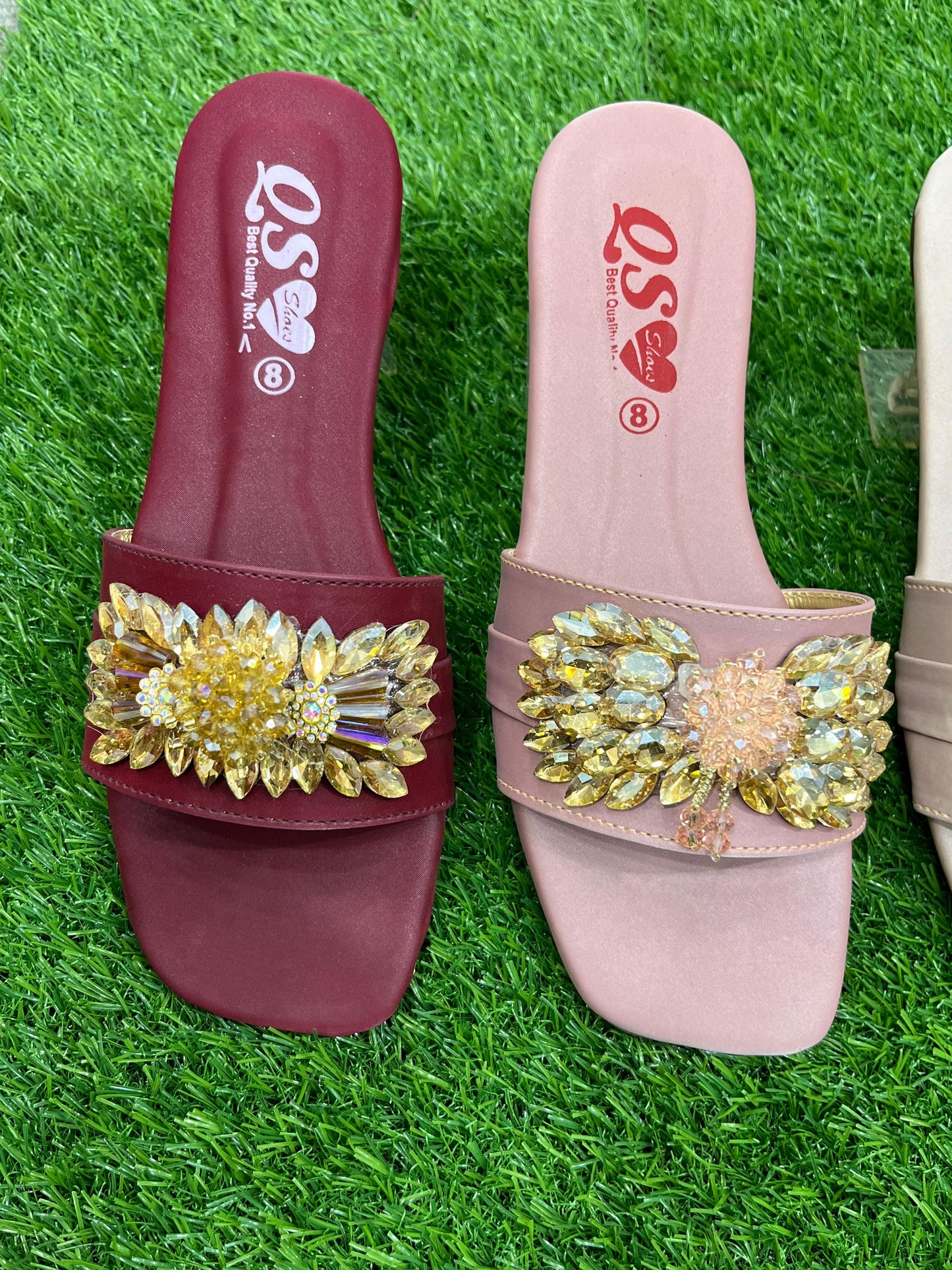Formal flat slippers for women